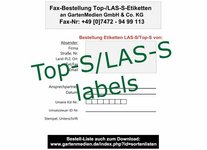 Order sheet Top-S/LAS-S labels