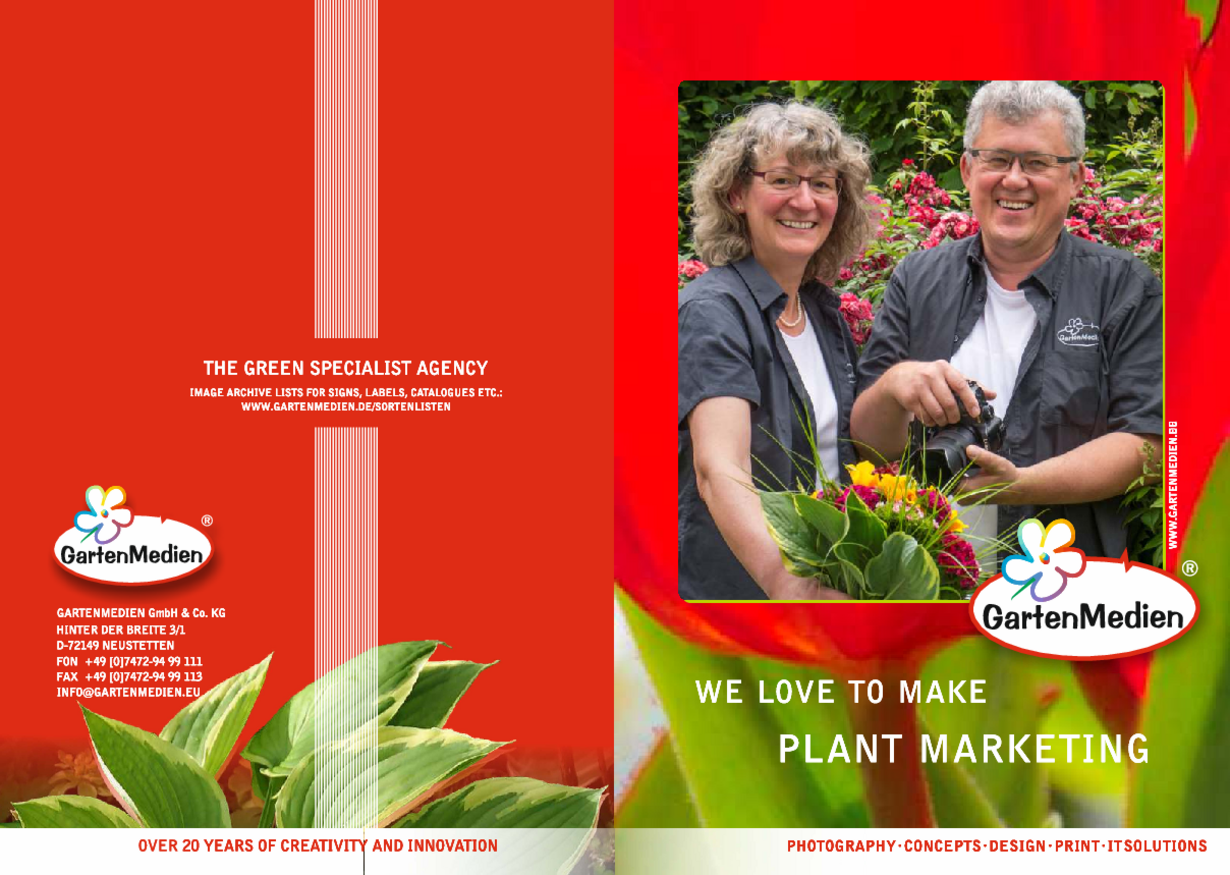 GartenMedien - Agency and publisher for the green industry